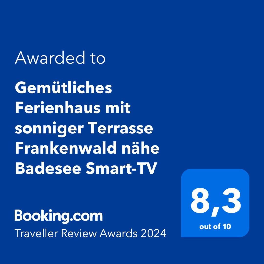 Gemuetliches Ferienhaus Mit Sonniger Terrasse Frankenwald Naehe Badesee Smart-Tv Lichtenberg  Kültér fotó